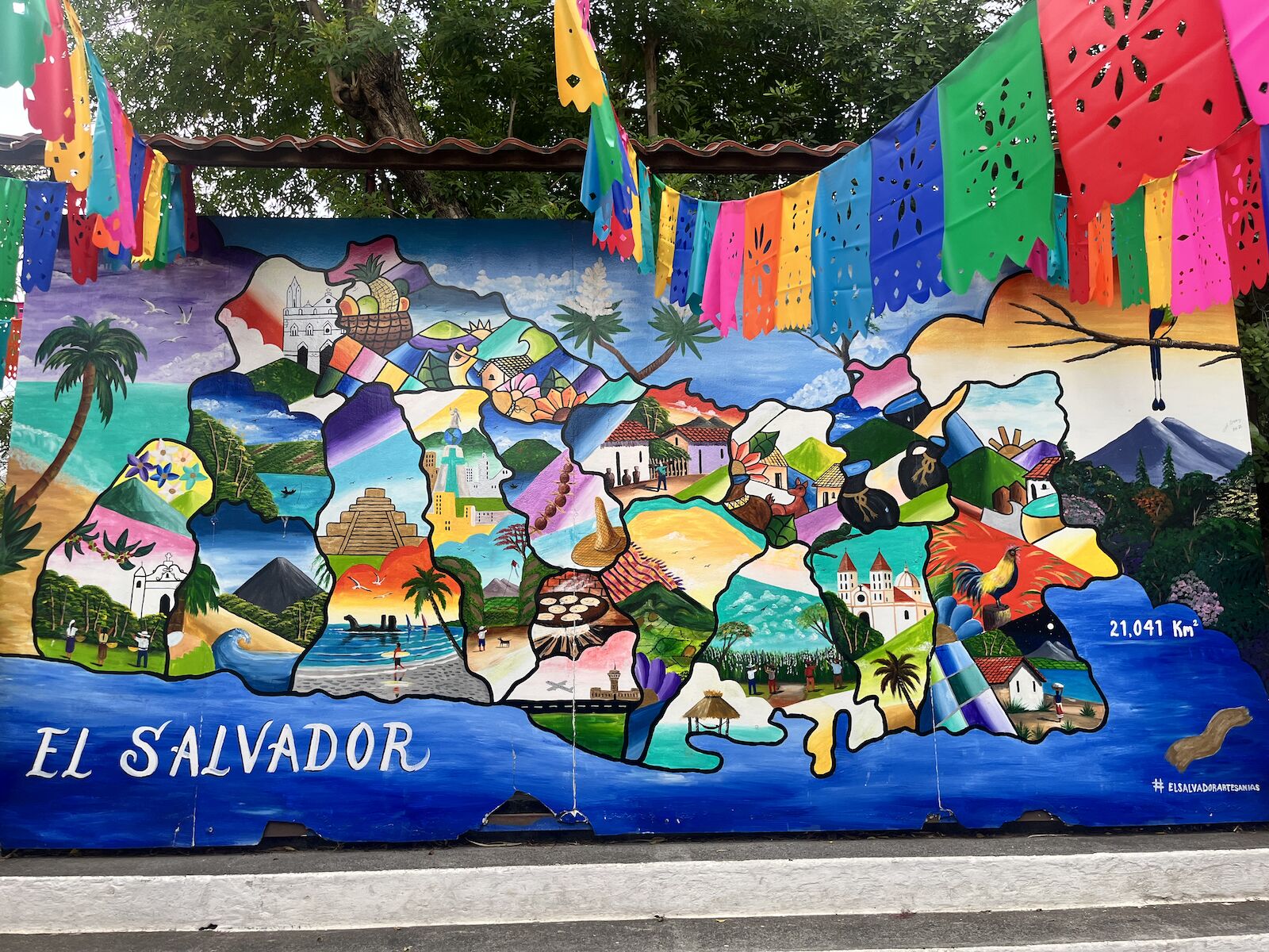 Street art in San Salvador. 