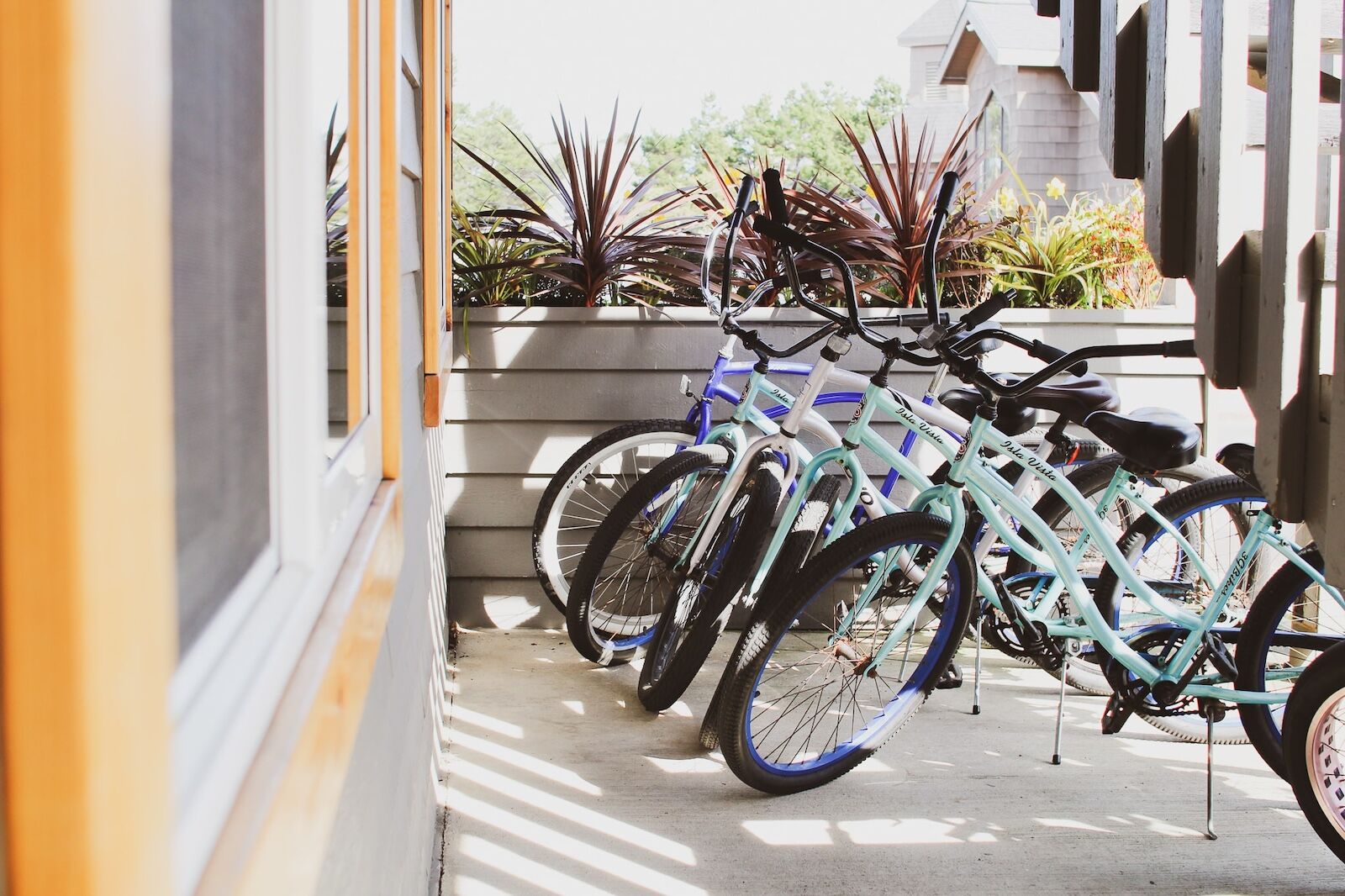 bikes outside ashore hotel