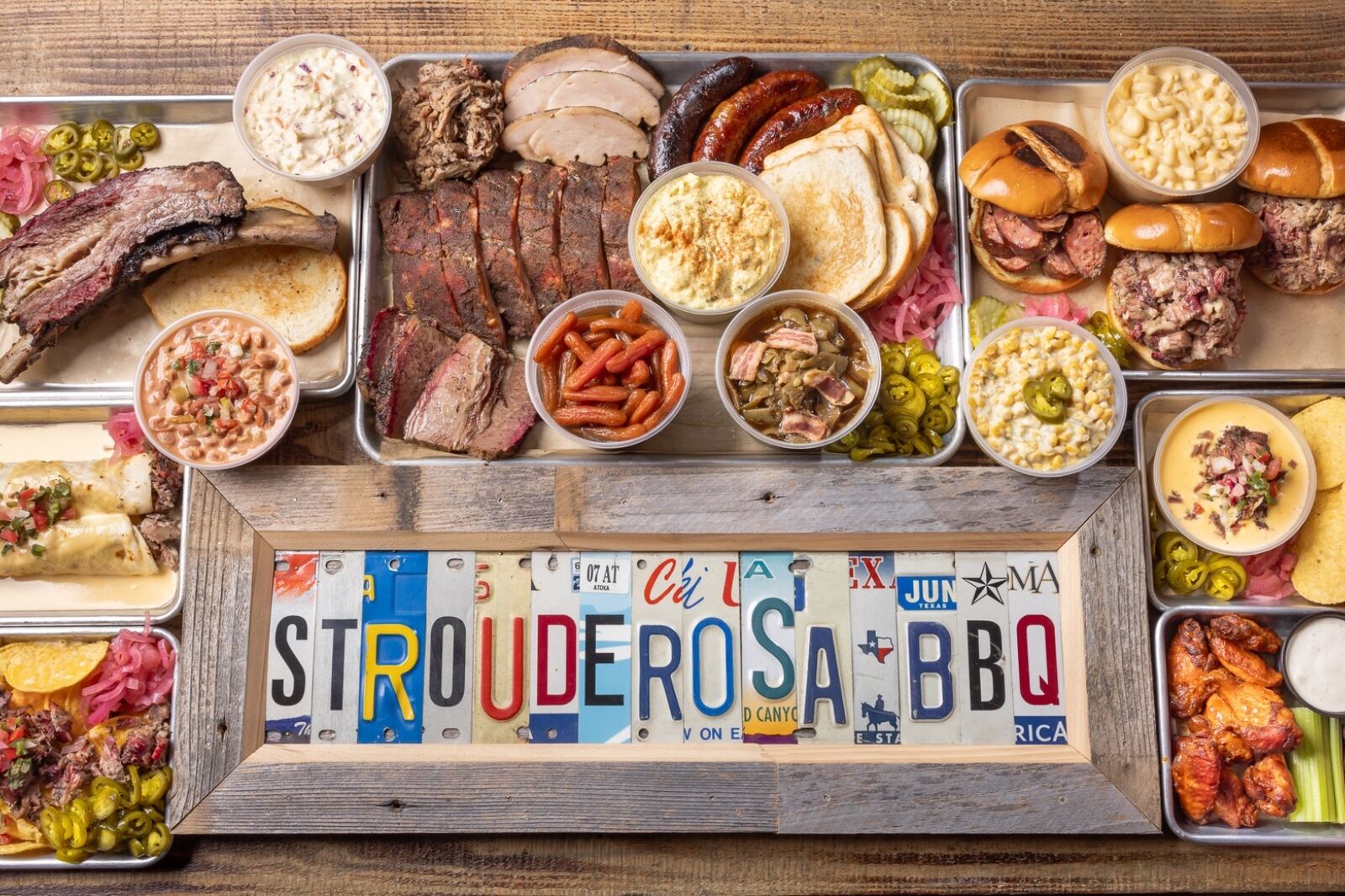 Strouderosa BBQ range of food at one of the best bbq in the US