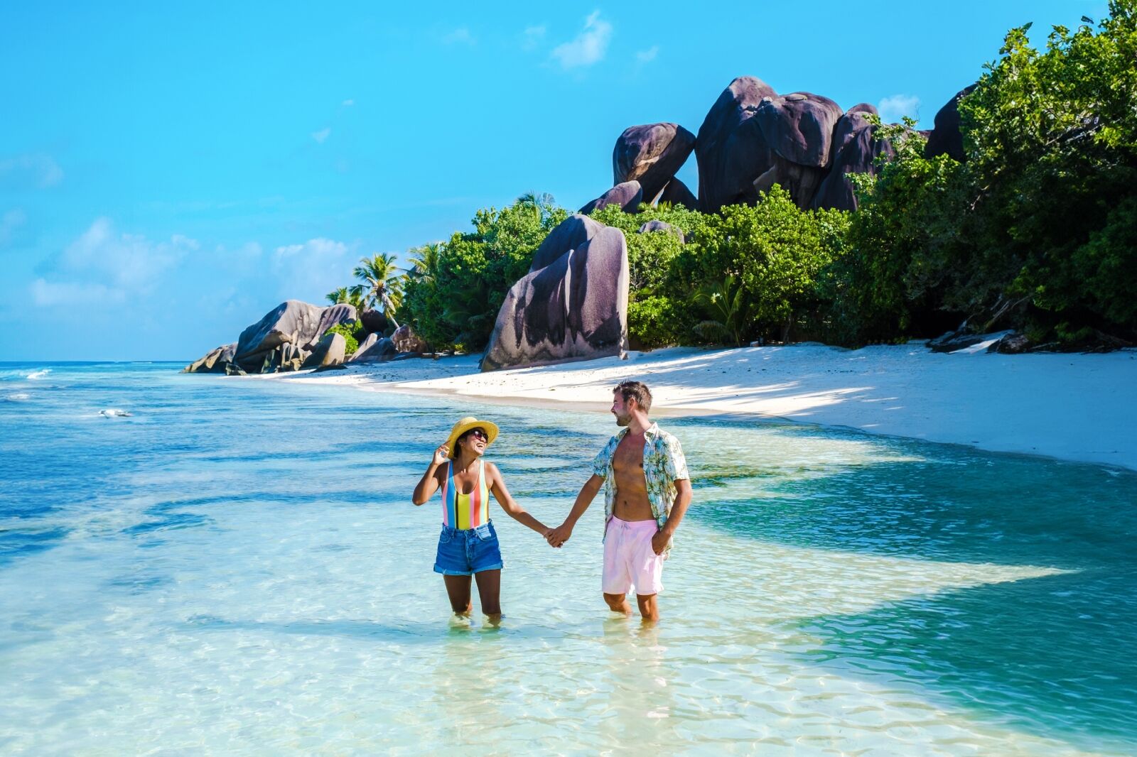 Anse Source d'Argent beach La Digue Island Seychelles one of the best white sand beaches in the world