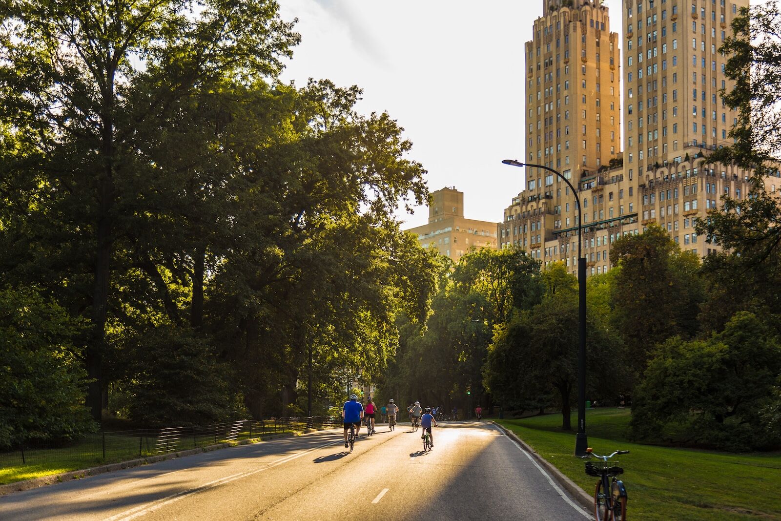 biking in central park