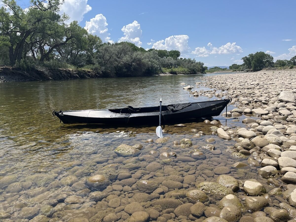 oru kayak in river