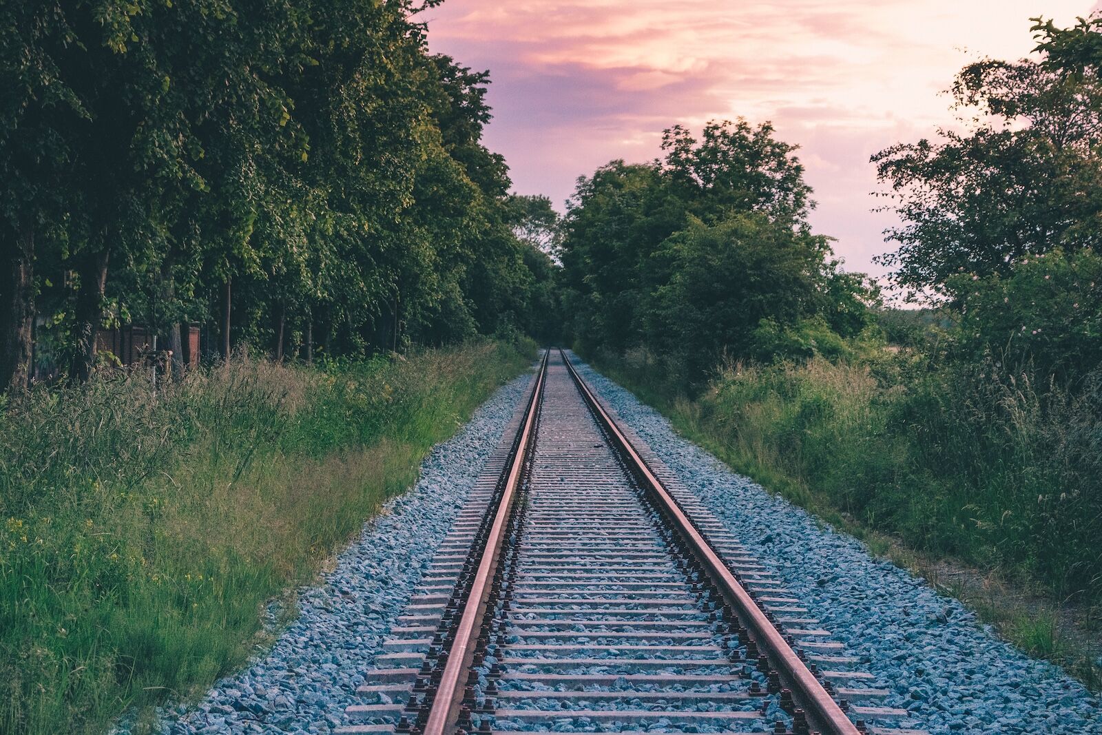 Scenic train ride between Berlin and Greifswald, Germany