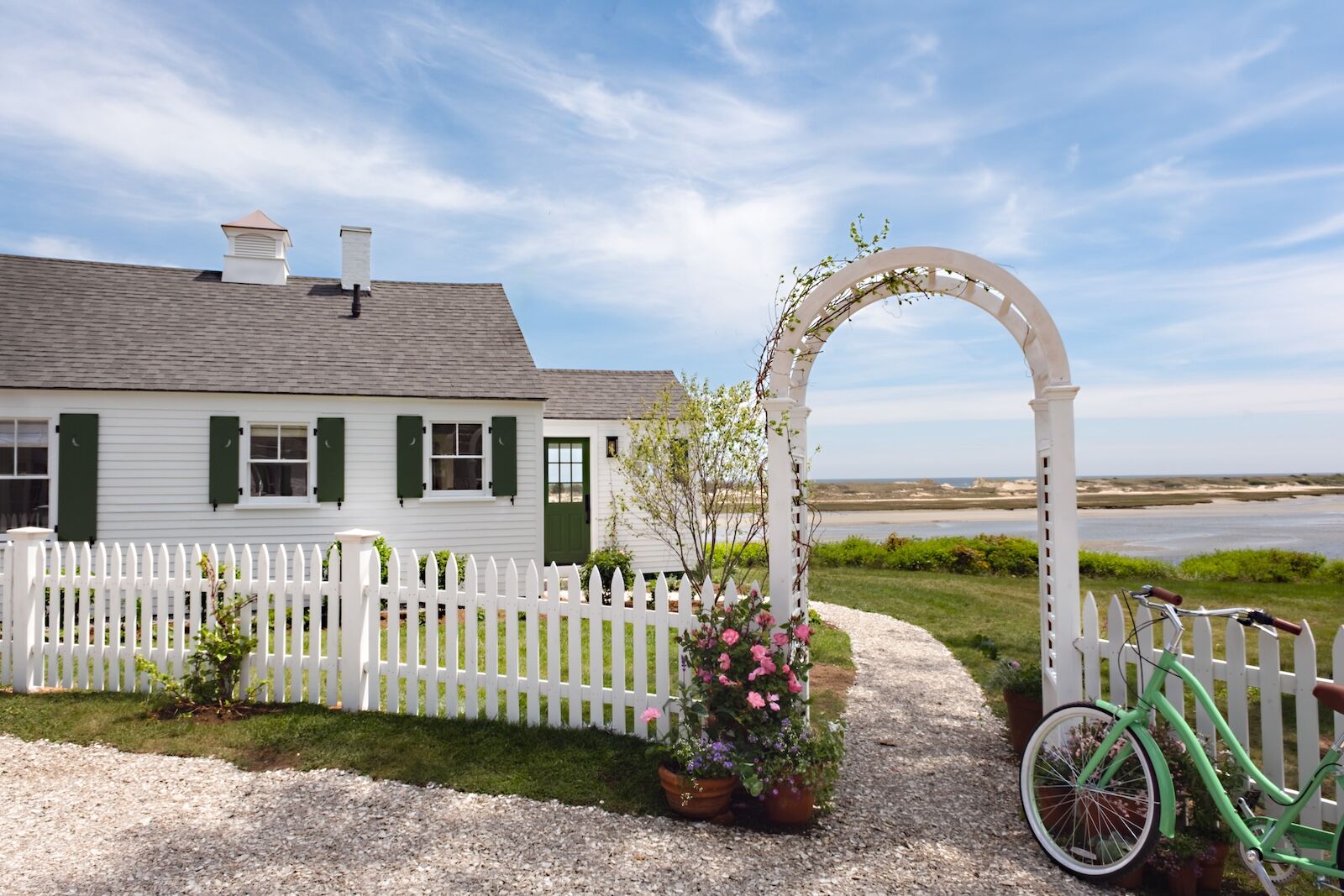 The dunes on the waterfront in Ogunquit, Maine