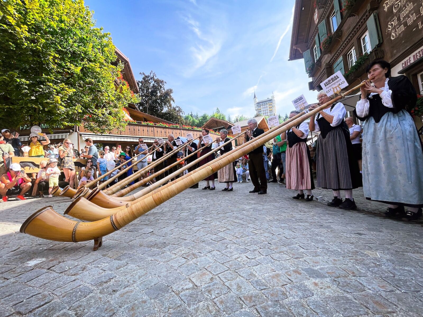 gstaad zuglete - alpenhorners