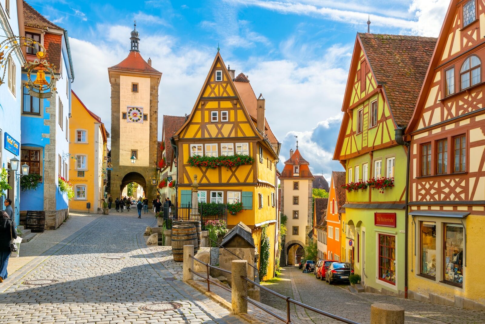 Town of Rothenburg ob der Tauber in Germany