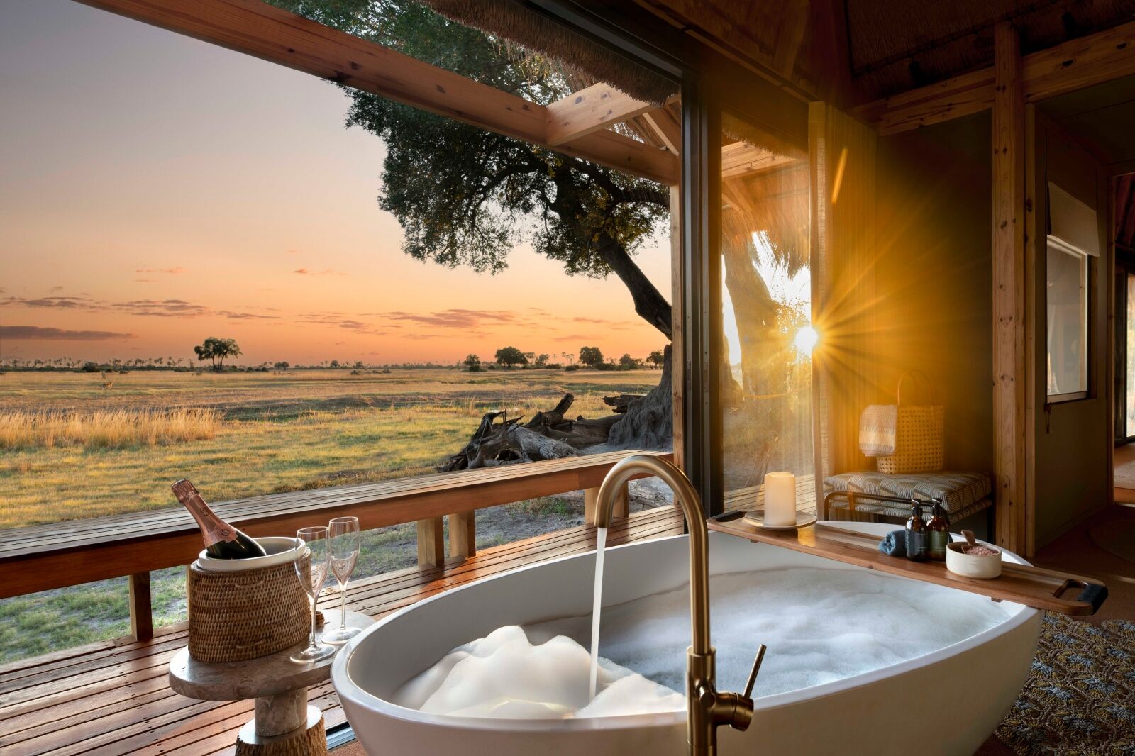 Bathroom in lodge at Tawana, Okavango Delta, Botswana a 2024 new hotel 