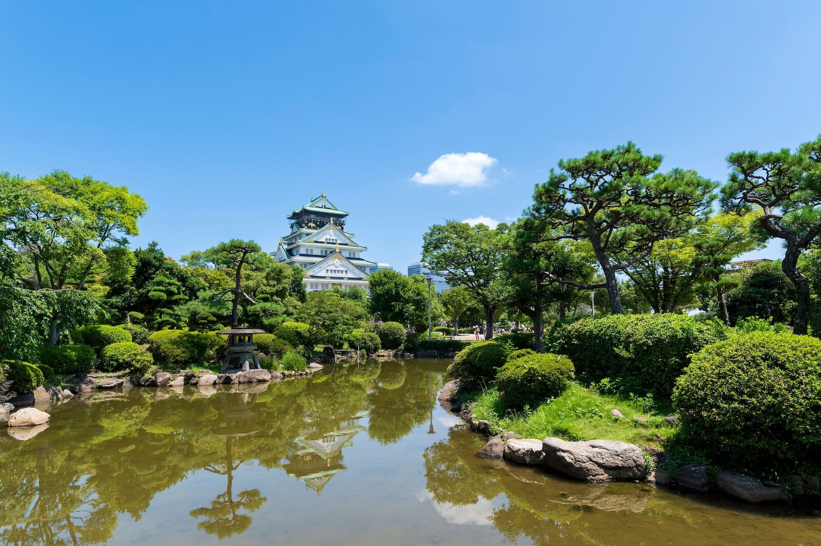 osaka castle and river park