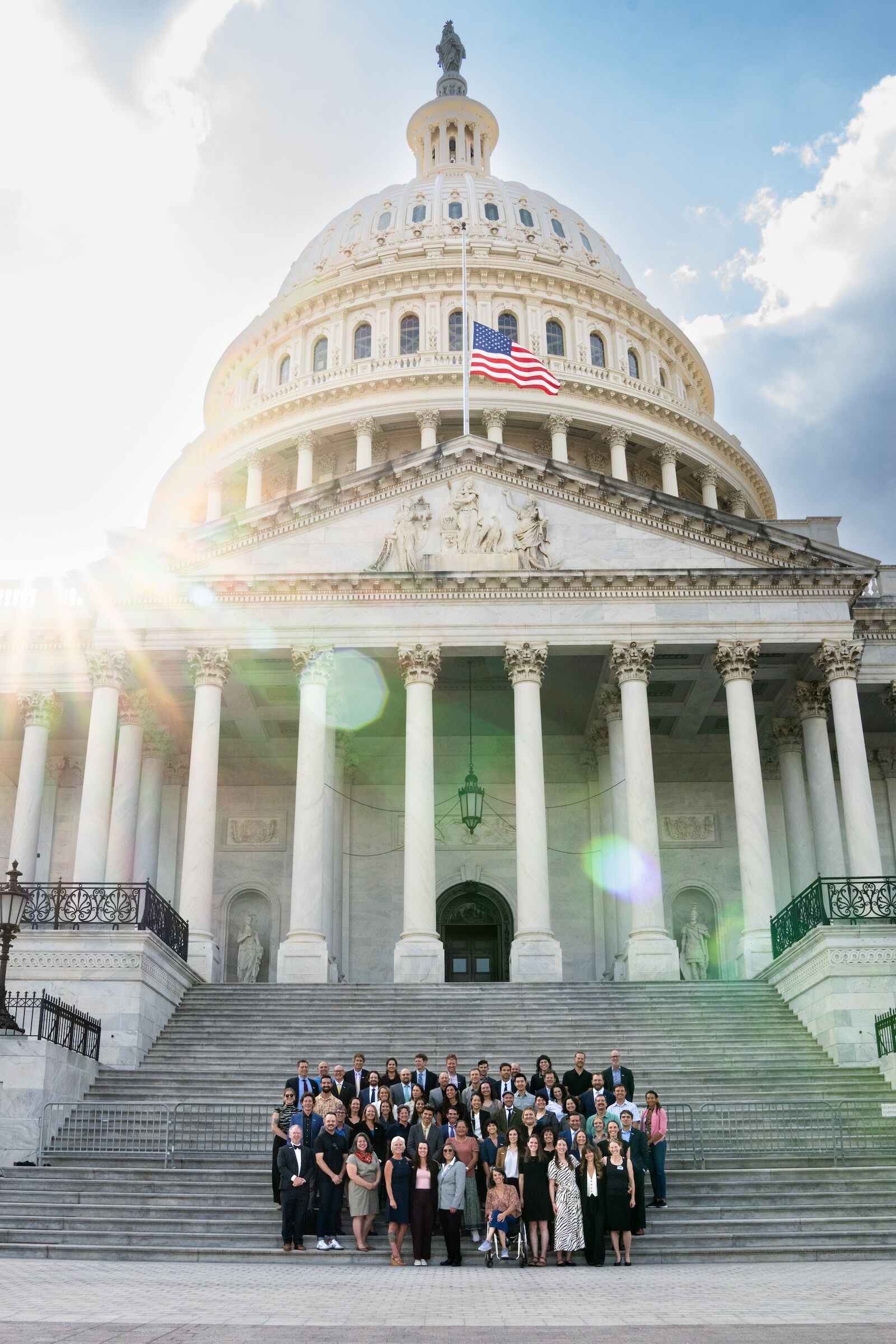 lobbyists on Capitol steps