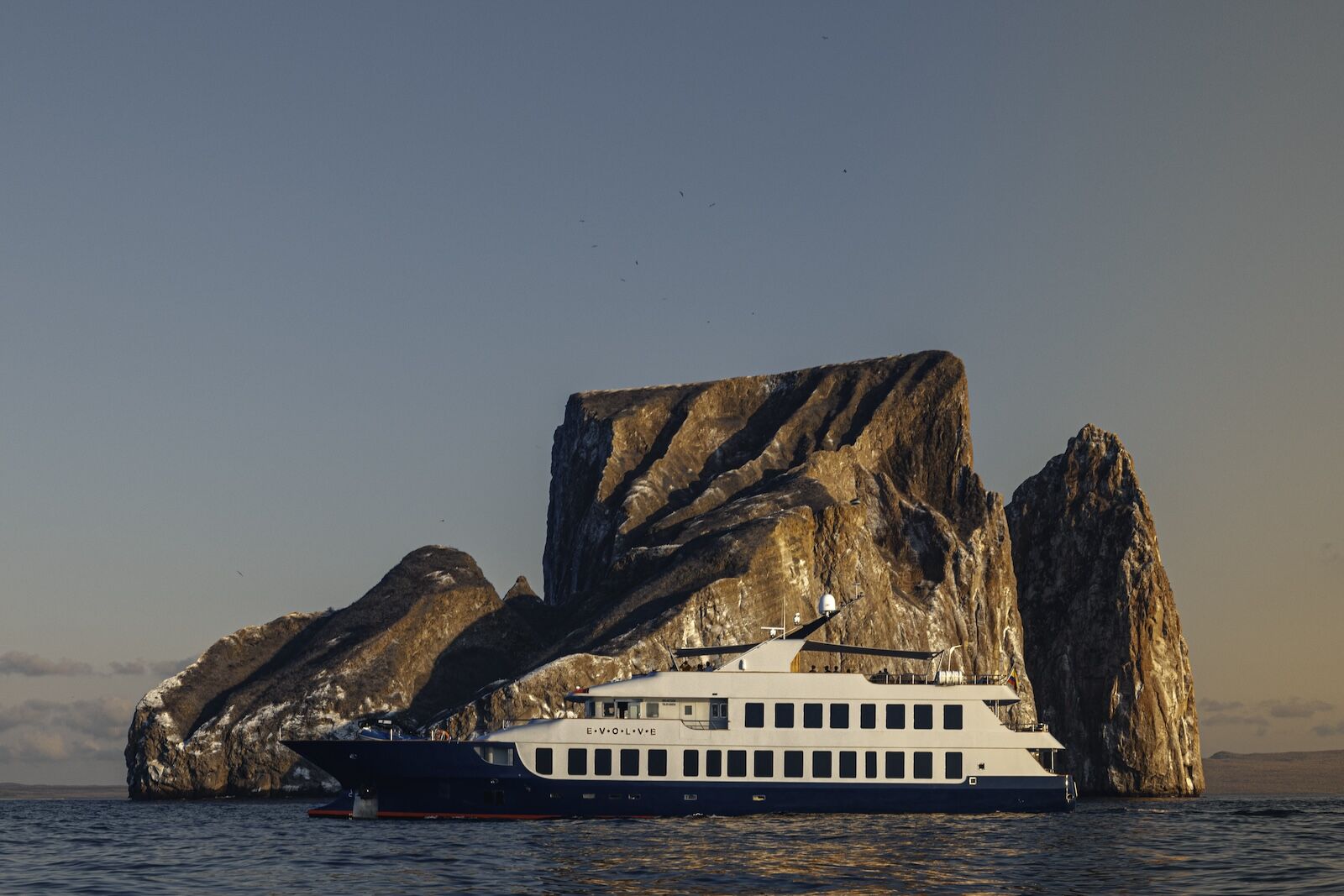 Ecoventura ship in the Galapagos islands