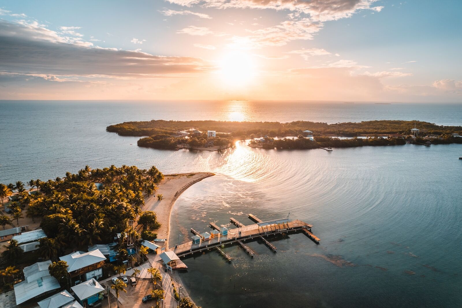 The scenic beaches of Placencia in the Stann Creek District of southern Belize