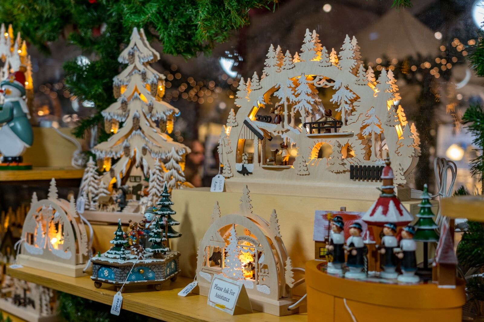 Bethlehem, PA, Specialty items are on sale at the Christkindlmarket.