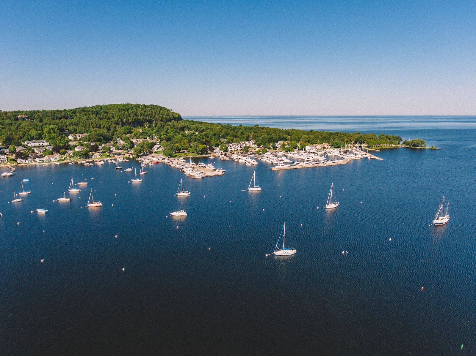 sailboats in door county, wisconsin