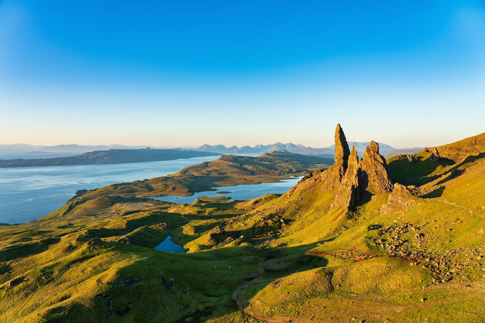 Old Man of Storr rock formation on Isle of Skye, Scotland