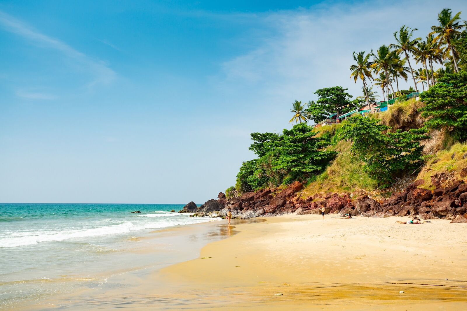 Varkala beach in Kerala, India