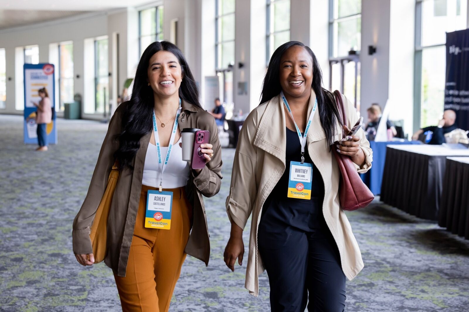 Woman walking at TravelCon