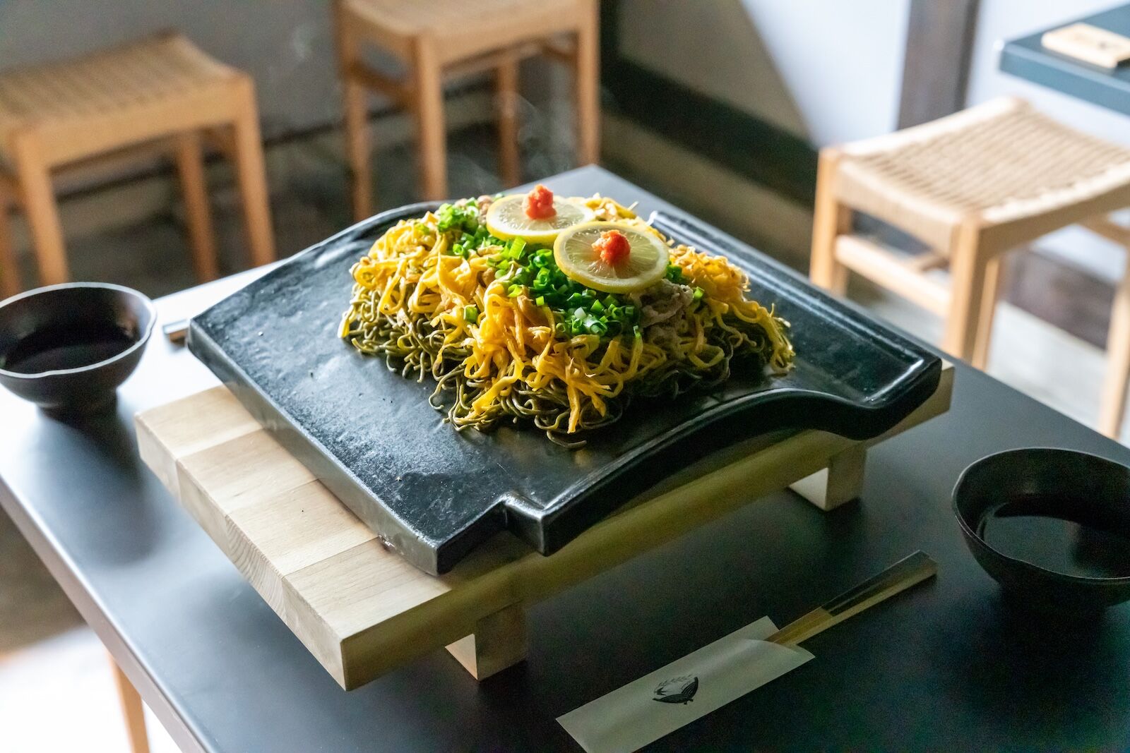 yanagiya kawara soba in yamaguchi prefecture japan