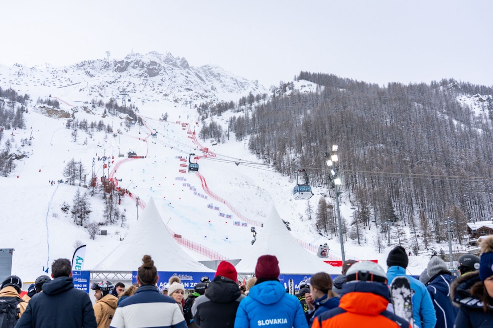 FIS world cup in val d'isere - viewing spot