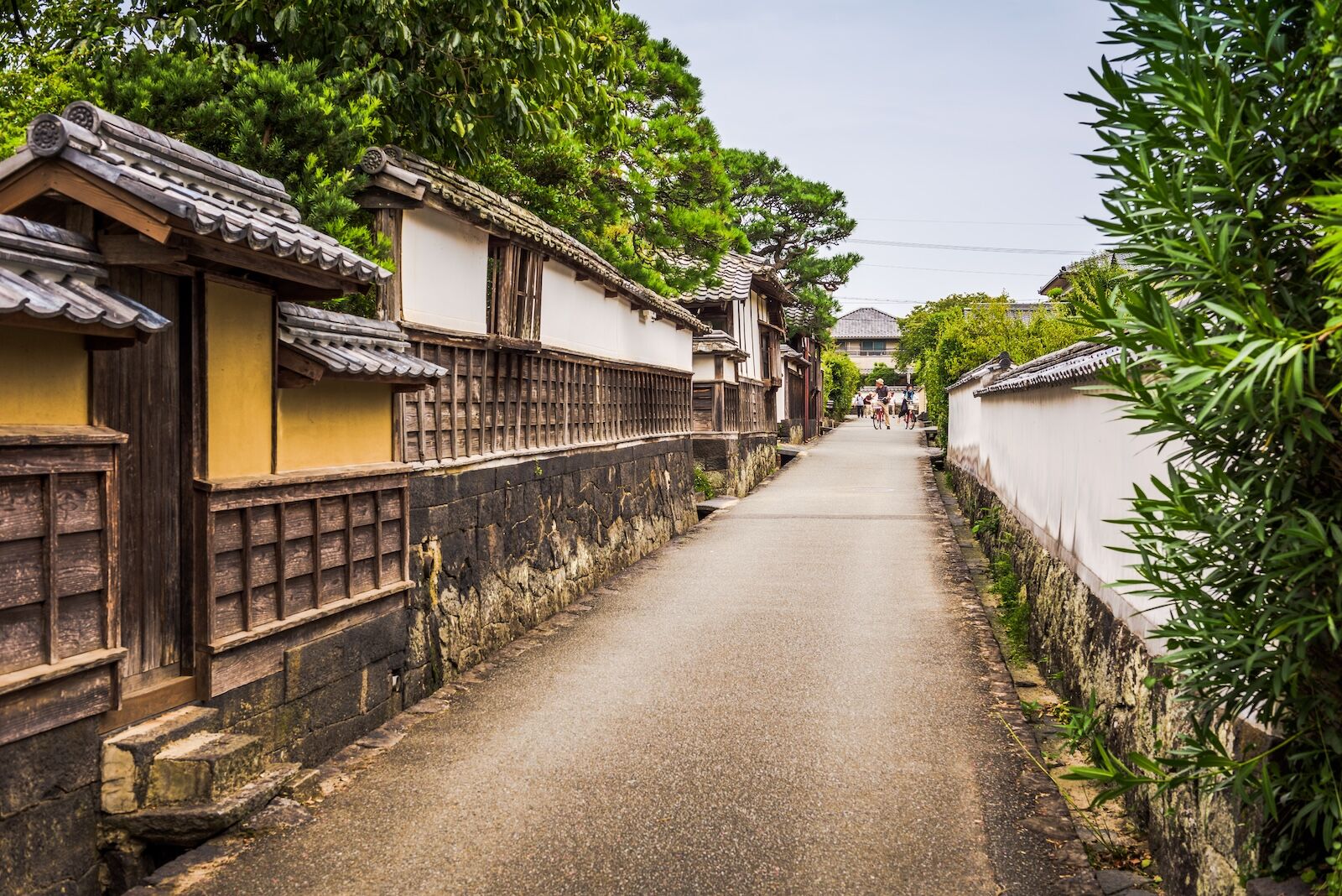 Hagi, Japan former castle town streets.