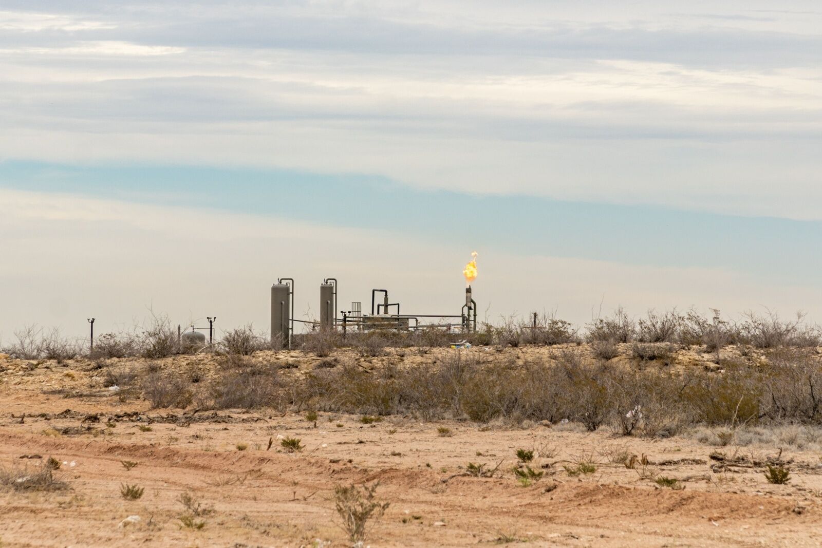 methane and stargazing - refinery in midland tx