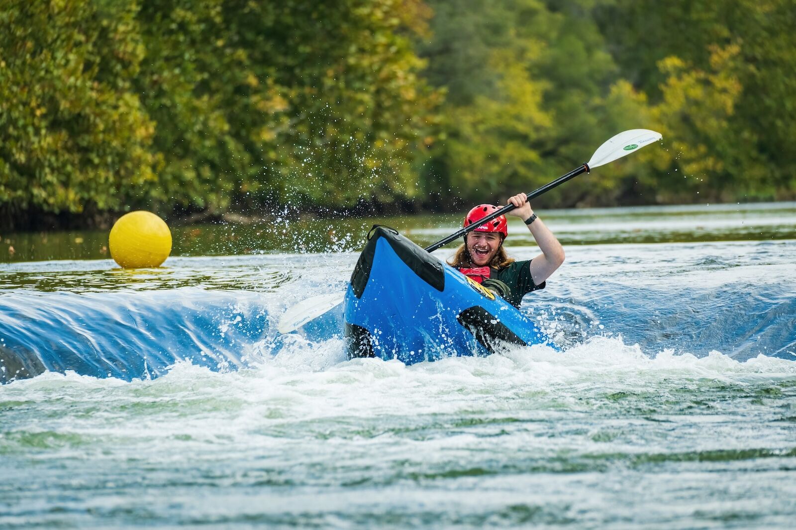 man in raft