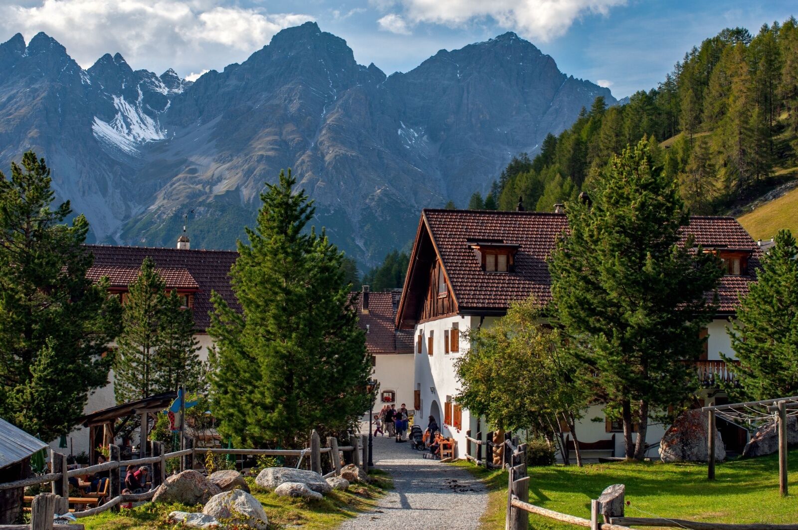 scuol, switzerland townscape