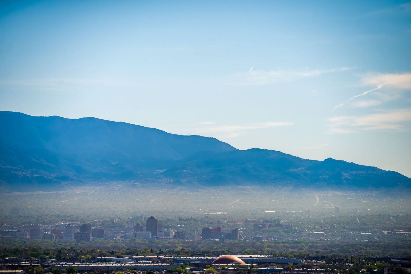 stargazing and methane - national parks - photo of smog in NM