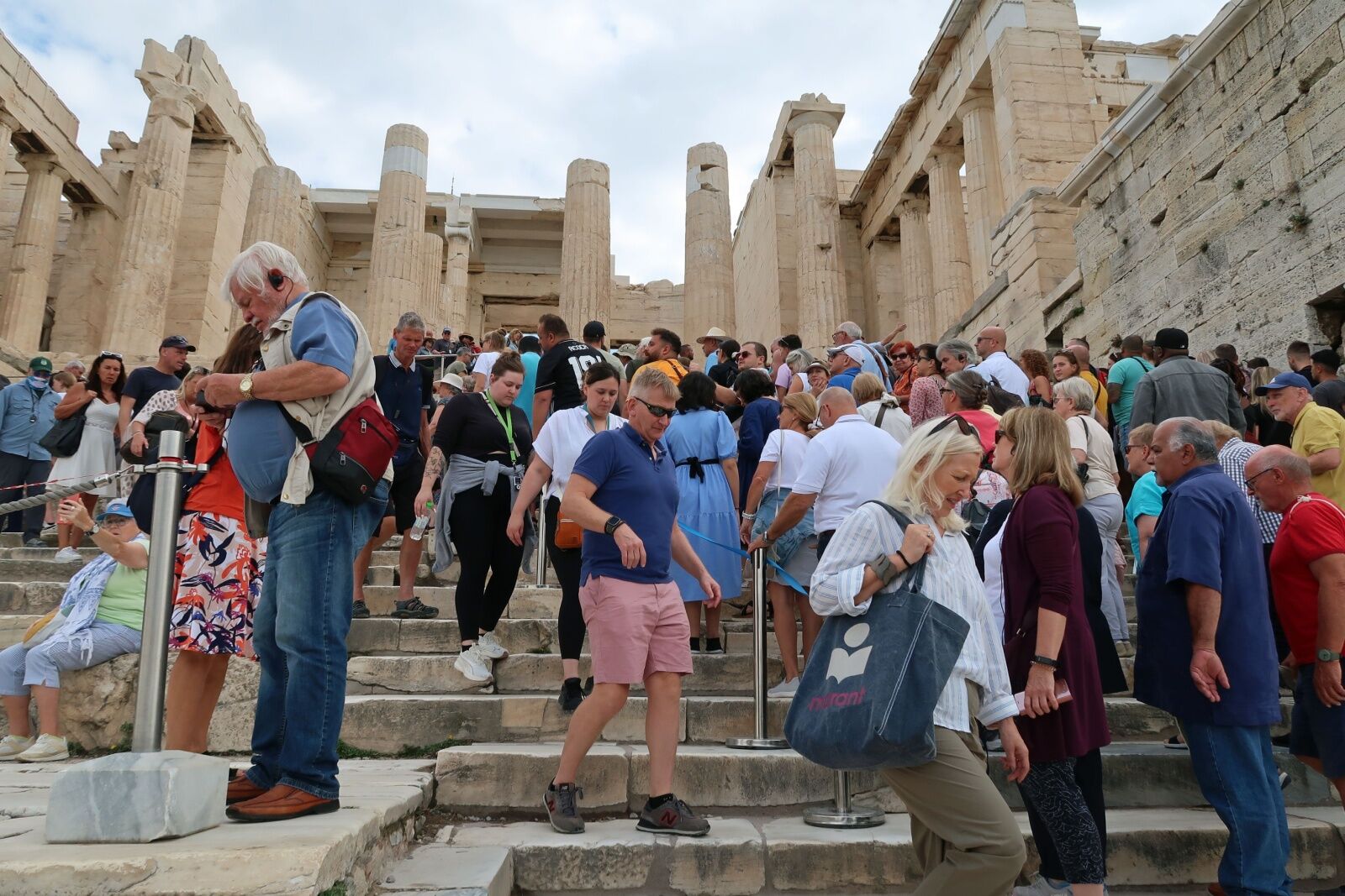 why is overtourism happening - greek crowds