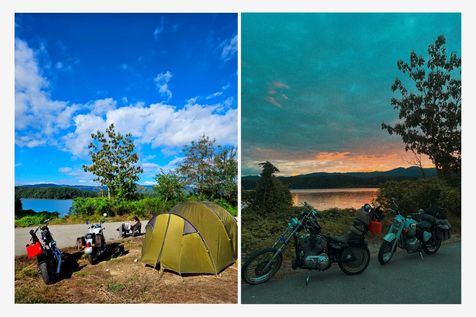 motorcycle camping at chuncheon south korea