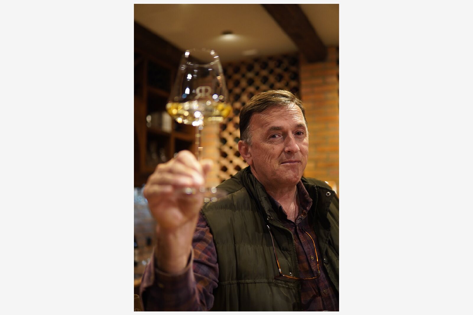 Goran Radevic, owner of Radevic Estate in montenegro, during a winery tasting.