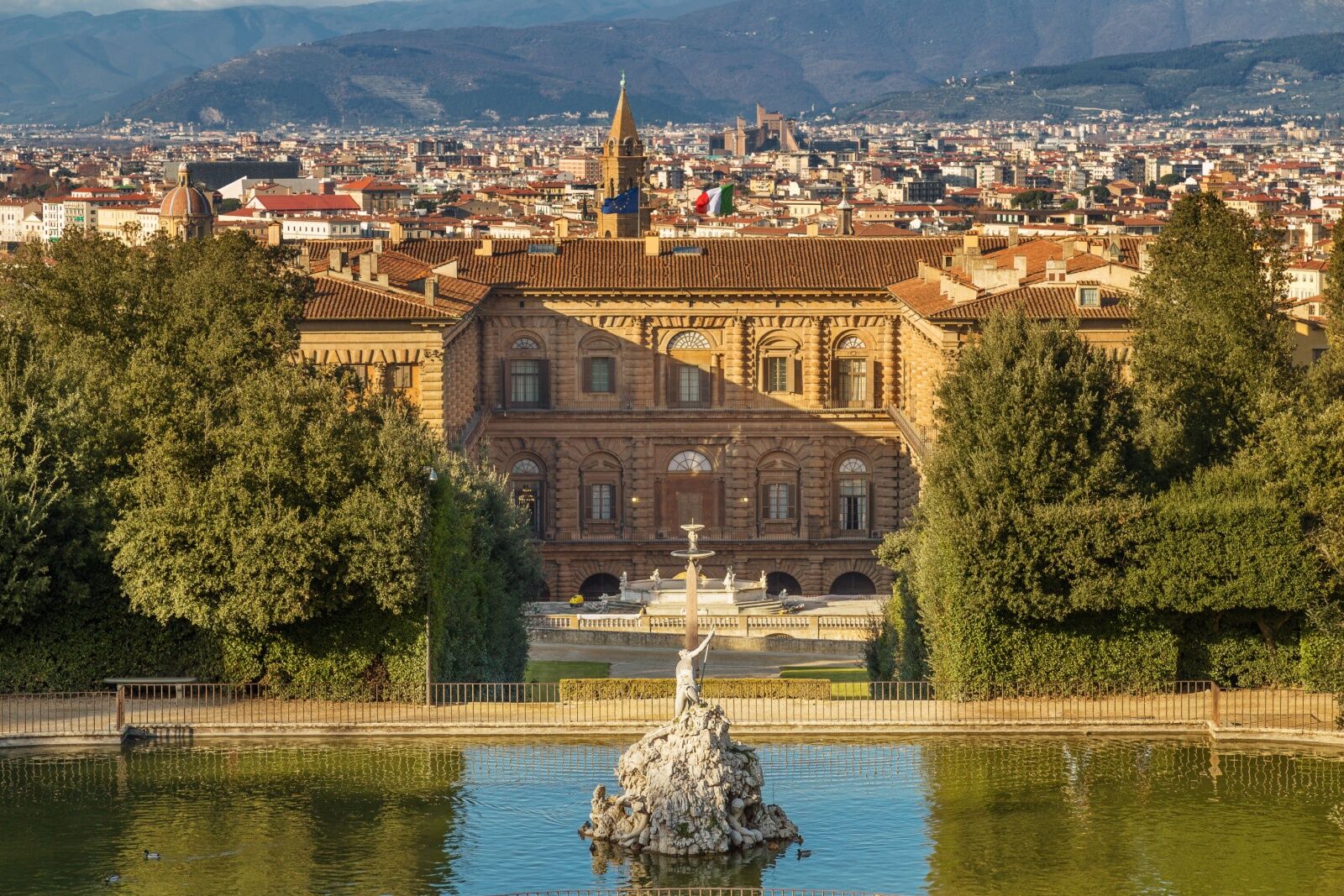 pitti palace at the end of the vasari corridor