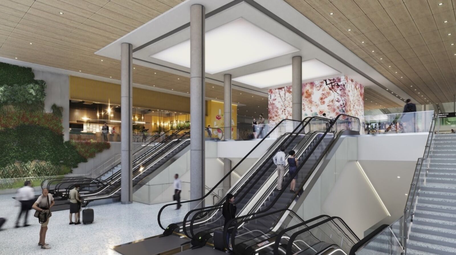 new dulles airport terminal stairs