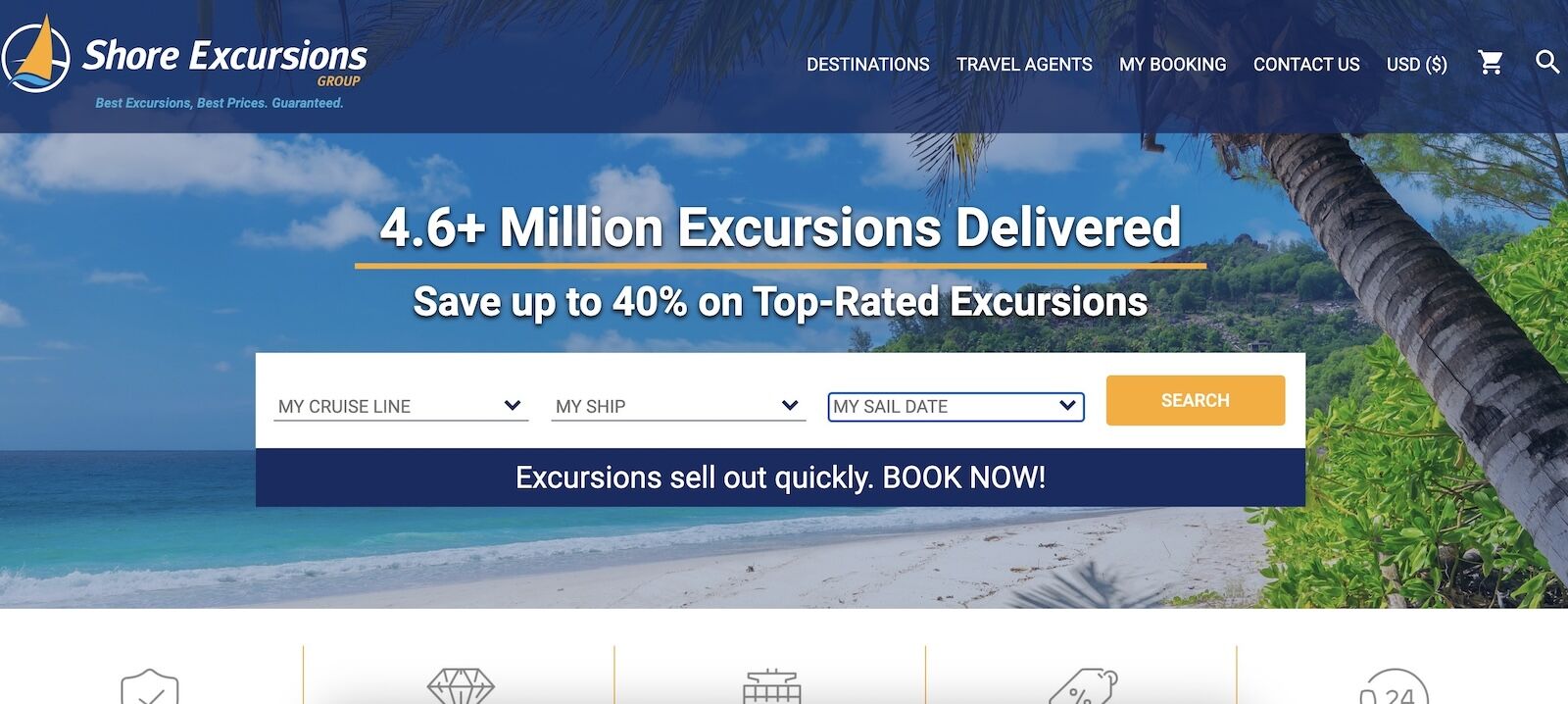 Shore excursions Group website