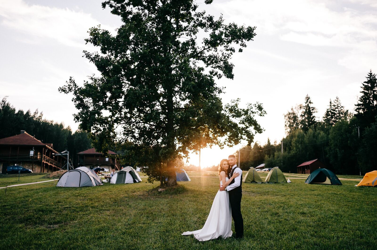 2025 camping trends - camp wedding