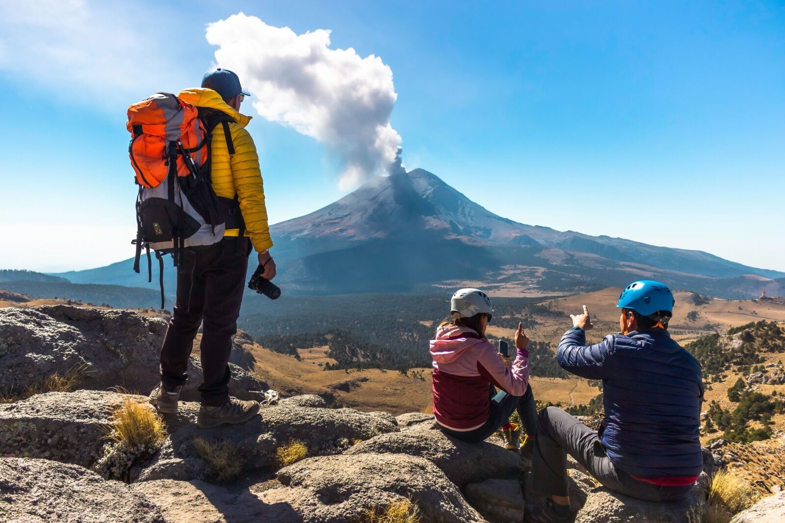 coolest volcanoes - mexico hikers