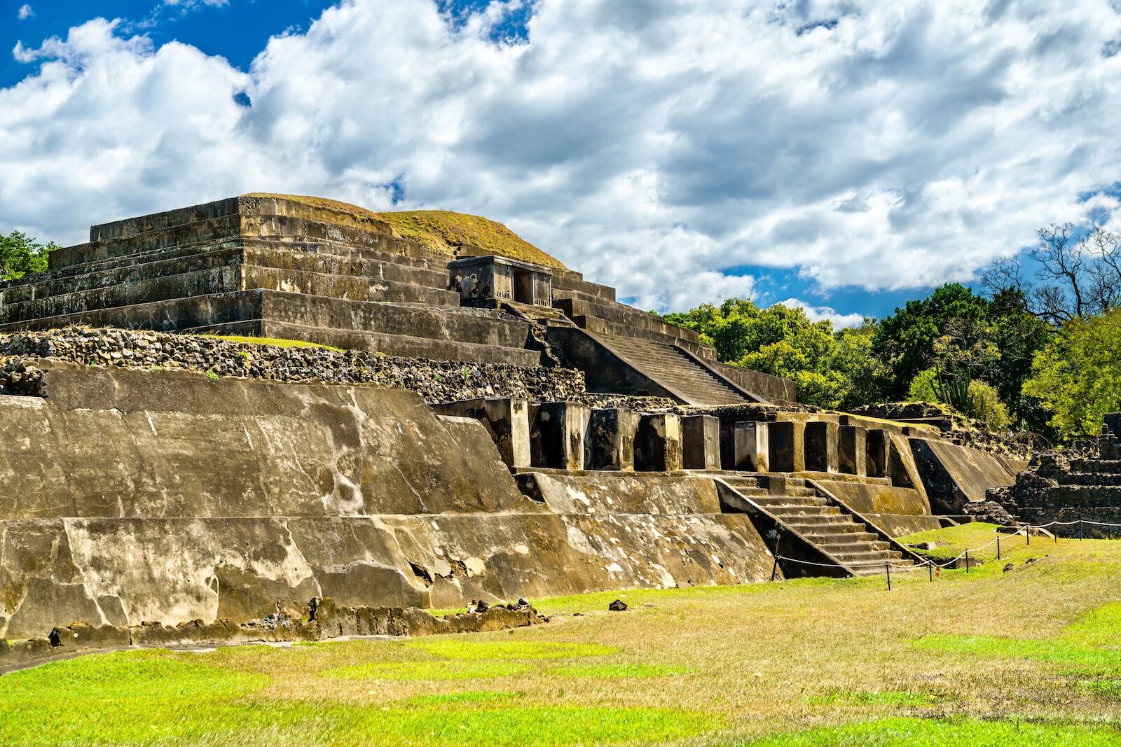 El Tazumal Mayan ruins near Santa Ana in El Salvador, Central America