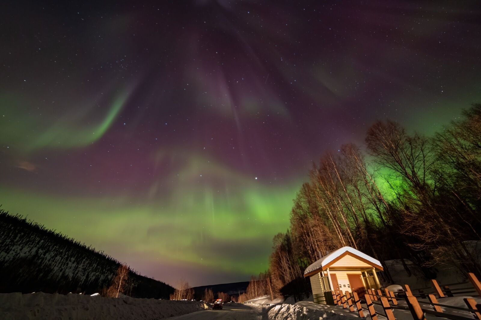 night sky events - fairbanks at night