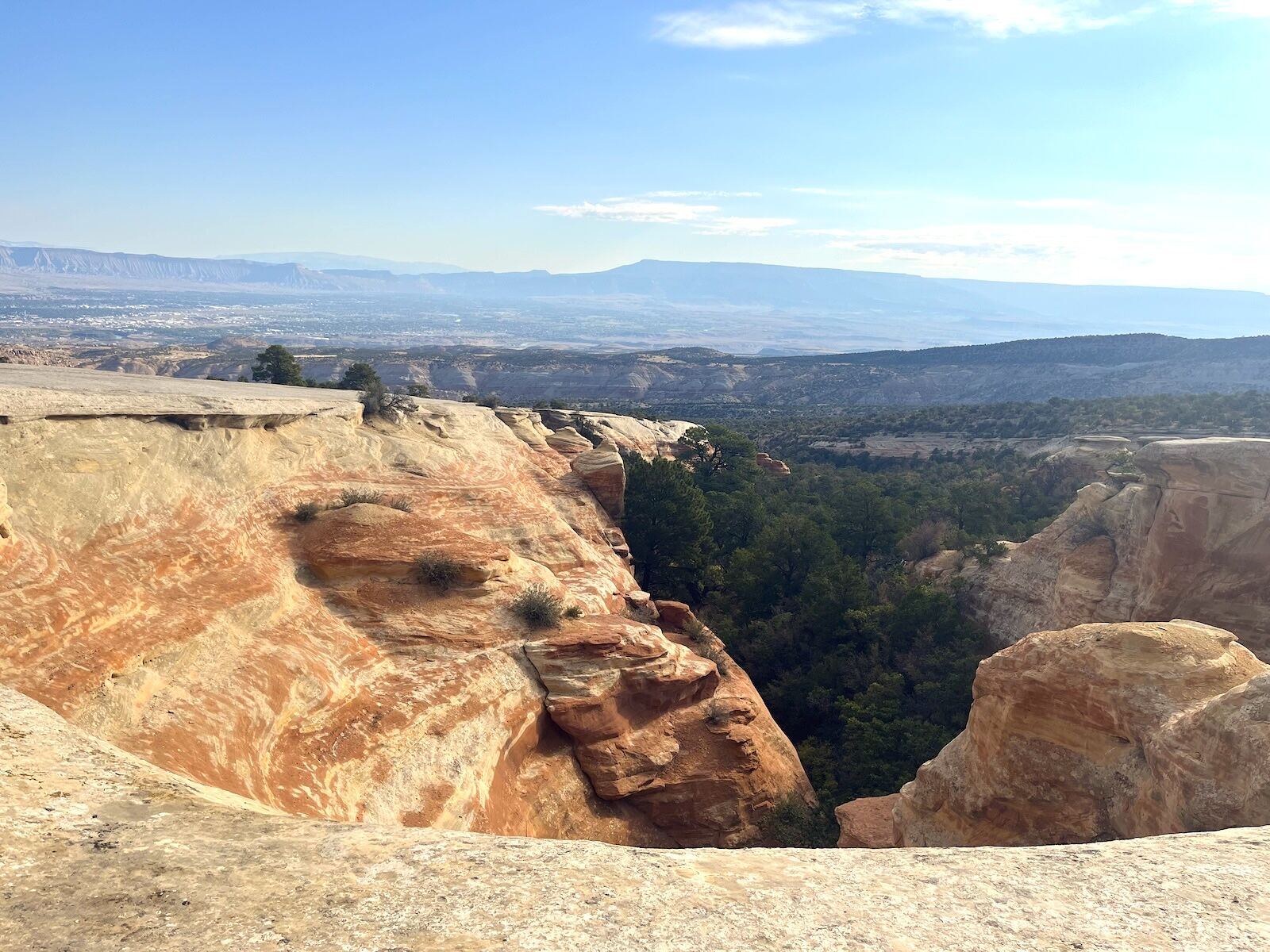 view from The Ribbon trail in Grand Junction, Colorado