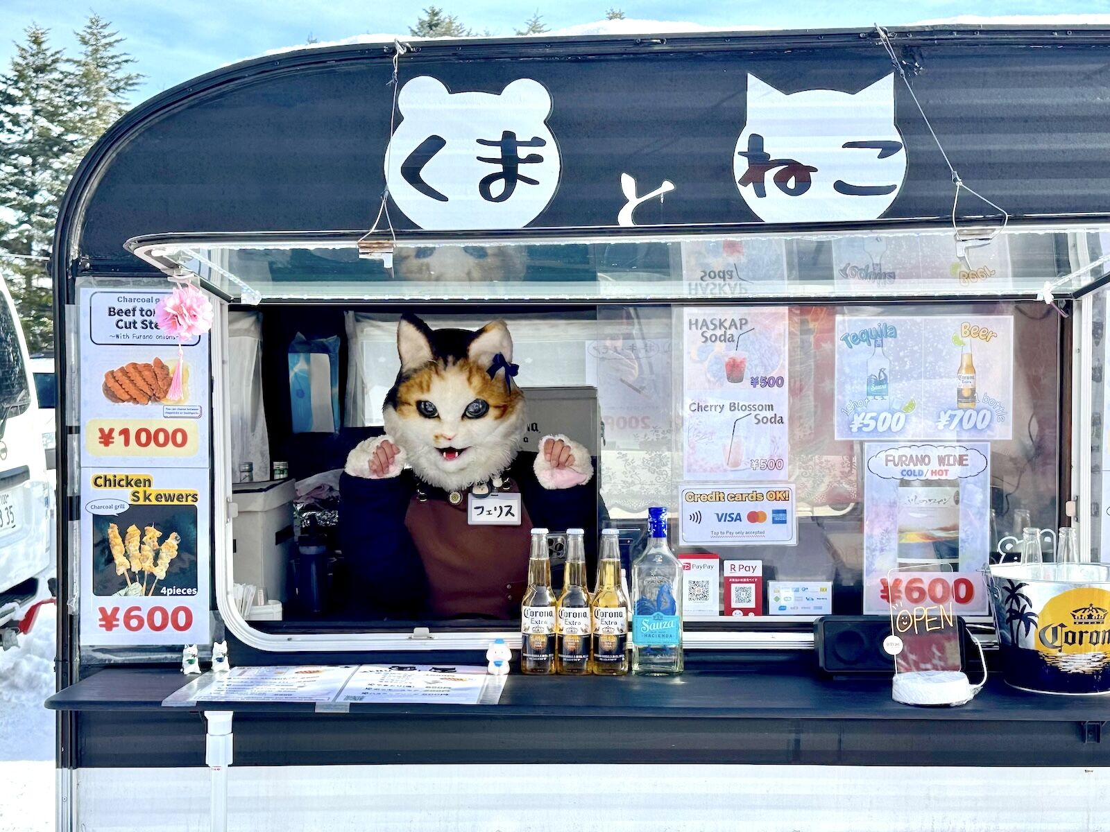 japan ski trip - furano food truck