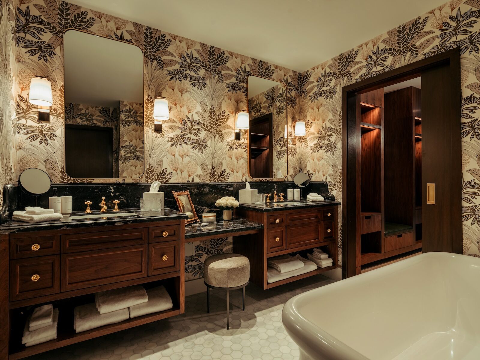 bathroom in the global ambassador terrace suite