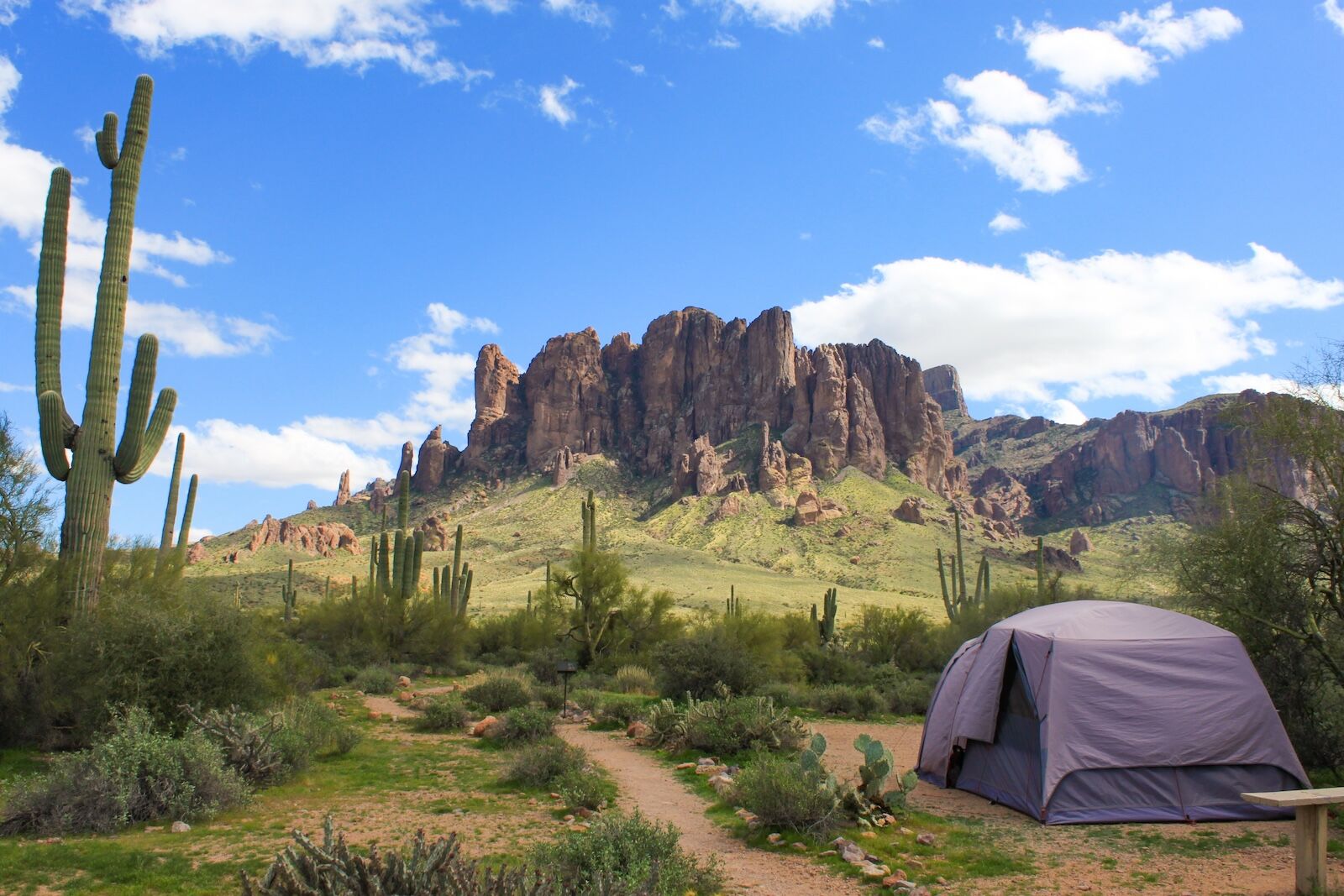 camping in arizona - lost dutchman state park