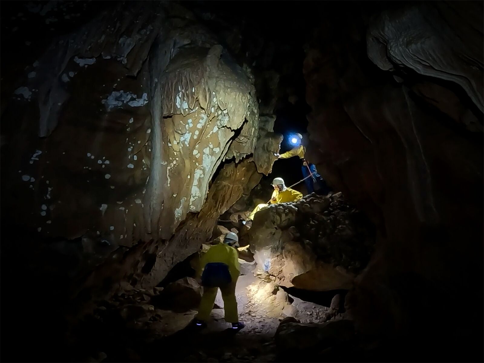 Spelunking in Ardèch Gorge.