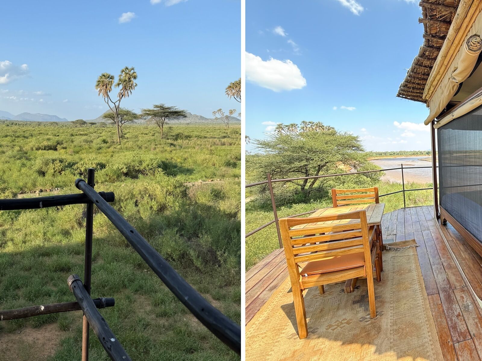 soroi larsen camp samburu lodge - views from star beds