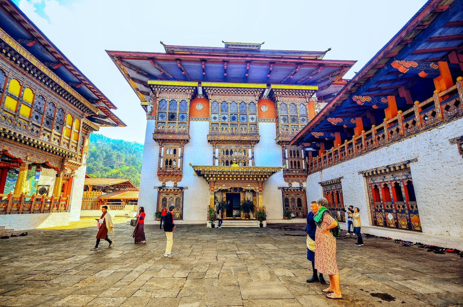 sustainable luxury tourism - bhutan temple