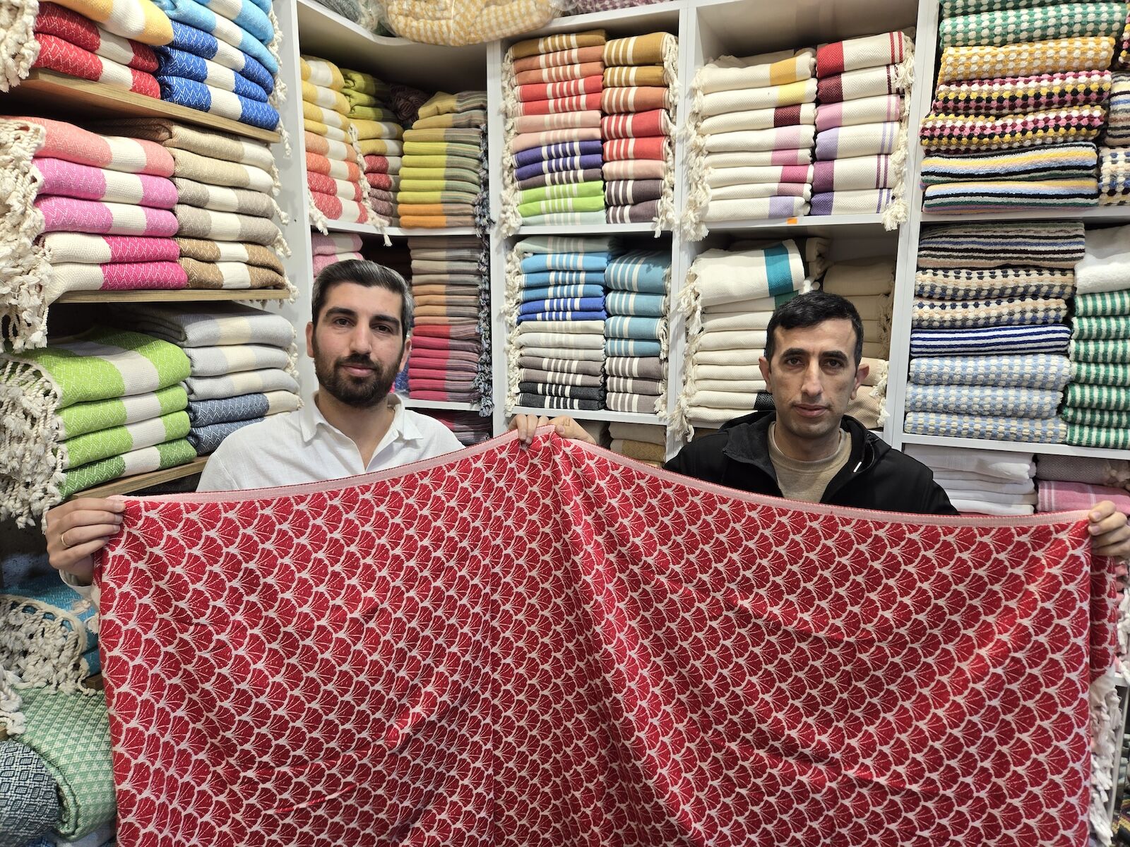 turkiye grand Bazaar - towel sellers