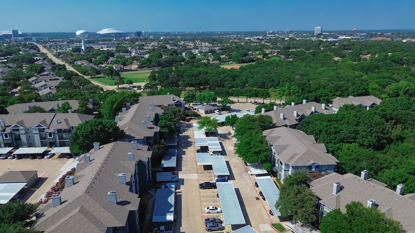 aerials hot of arlington, texas