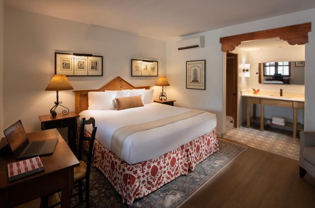 a room at pinon court by la fonda in santa fe new mexico