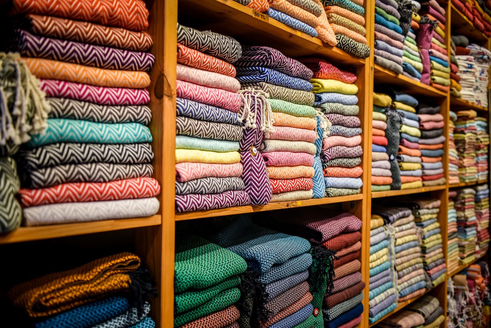 turkish towels in the grand bazaar
