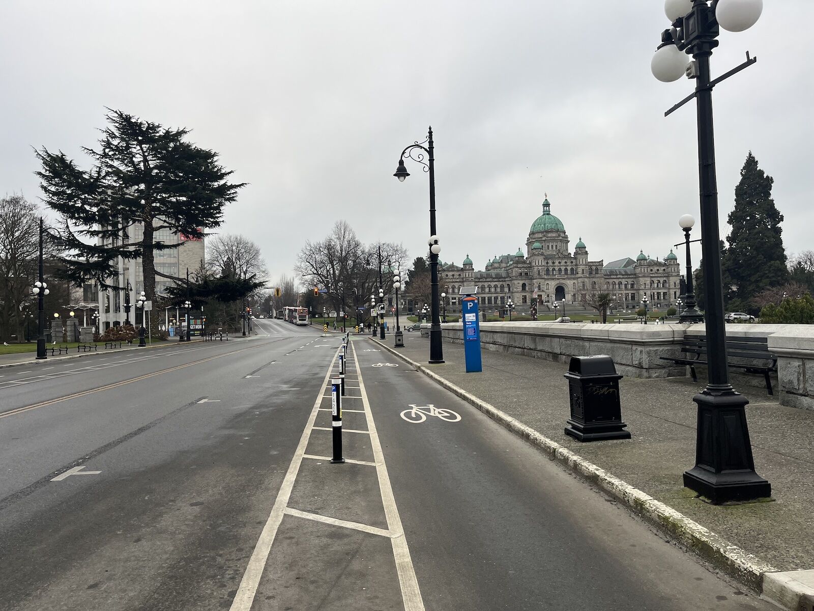 protected bike lane in victoria, BC