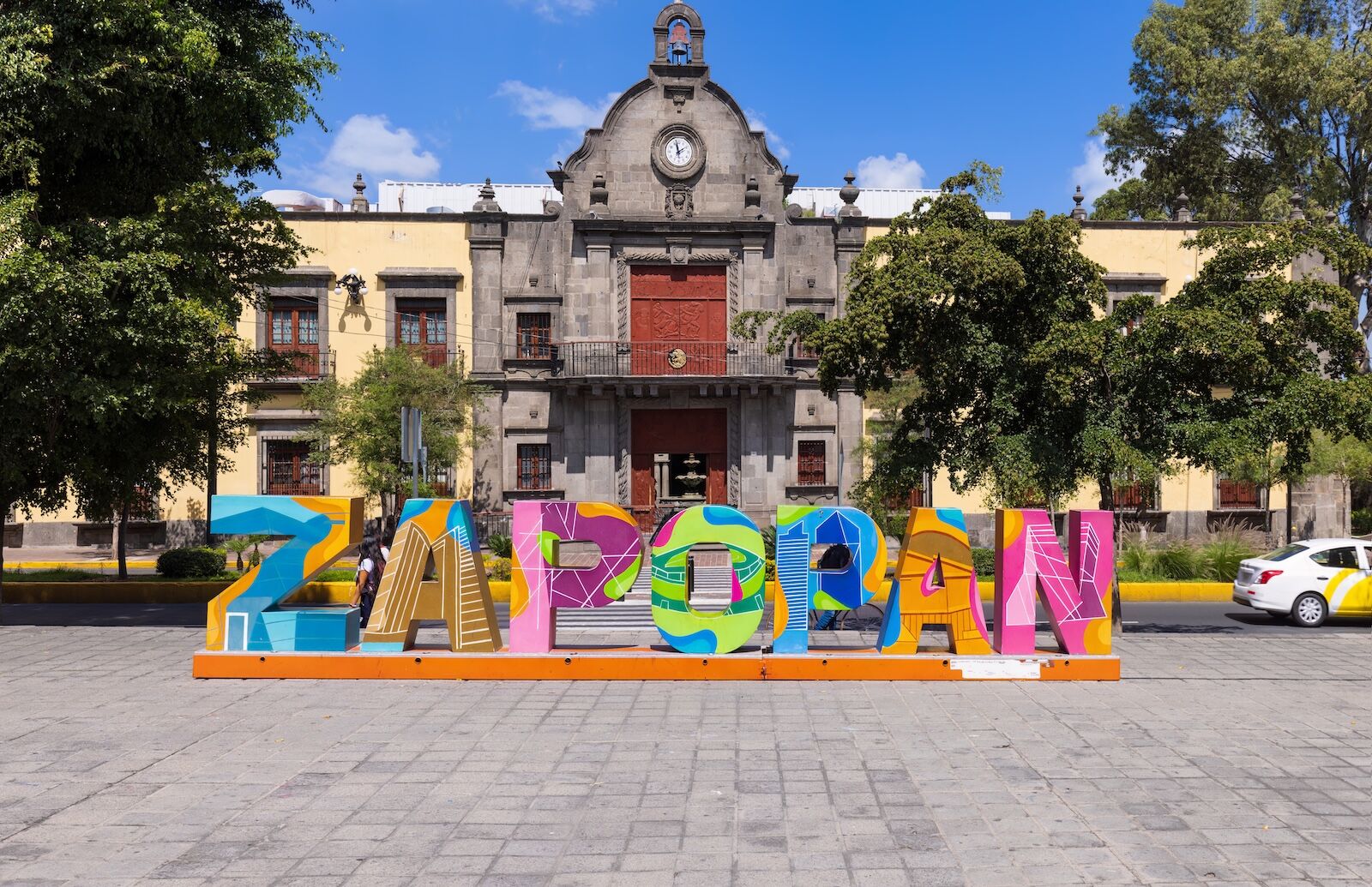 zapopan sign in colorful letters